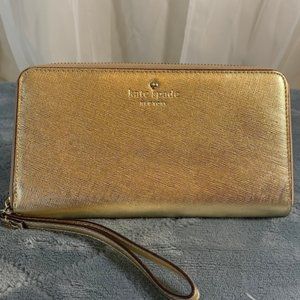Kate Spade Gold Wristlet Fits Most Phones
